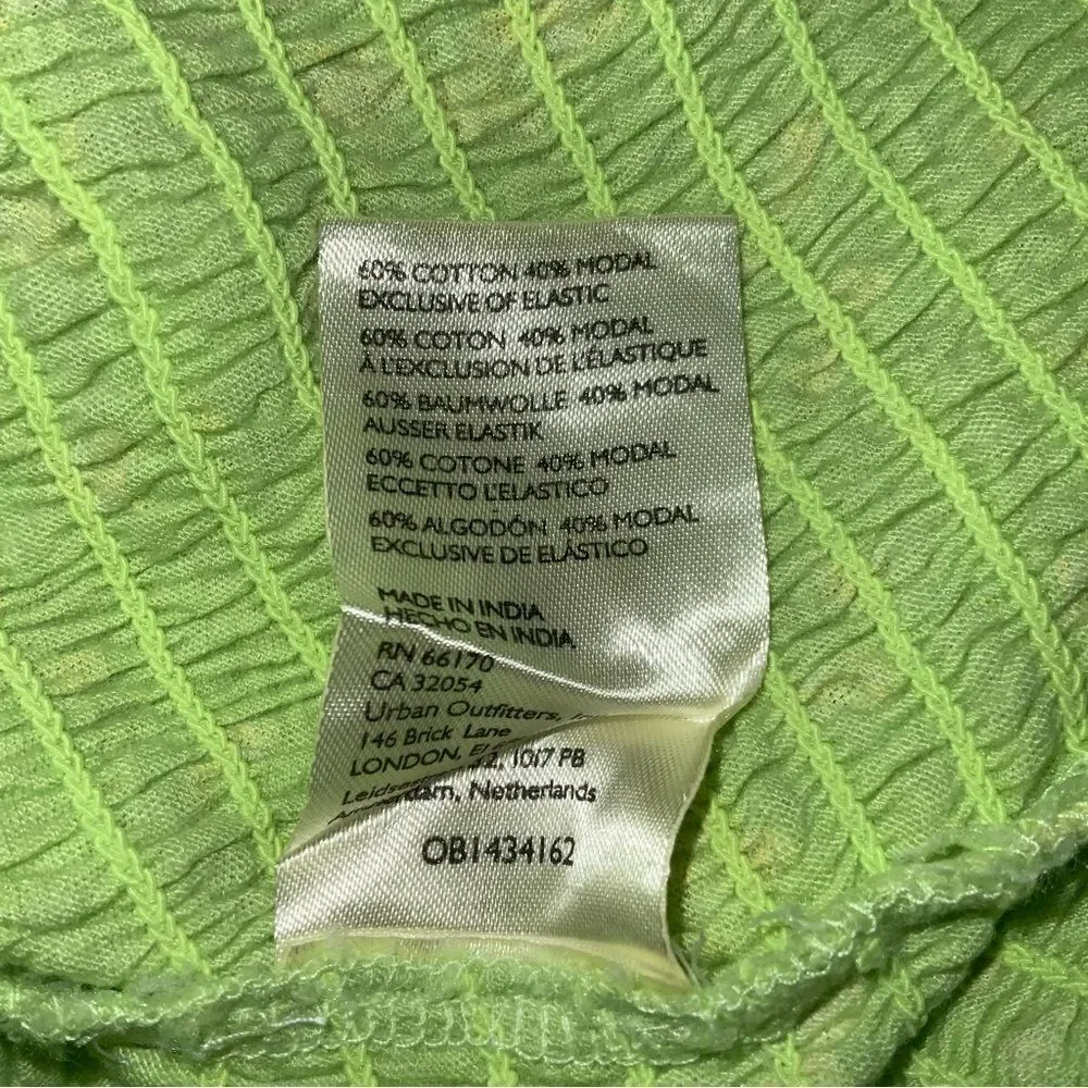 Free People Top Key Lime Combo Marigold Green Tea size M